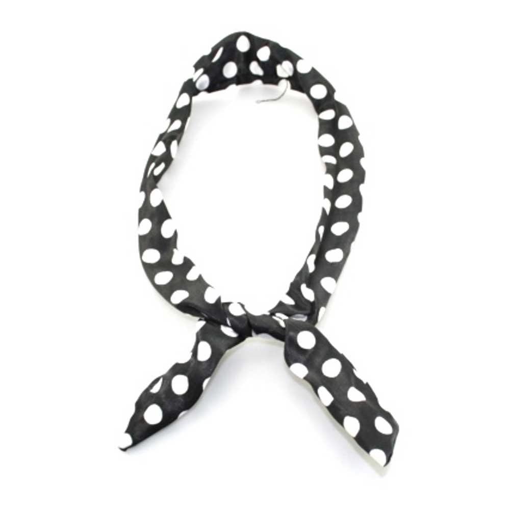 Zac's Alter Ego - Polkadot Bandeau de fil - Noir/Blanc
